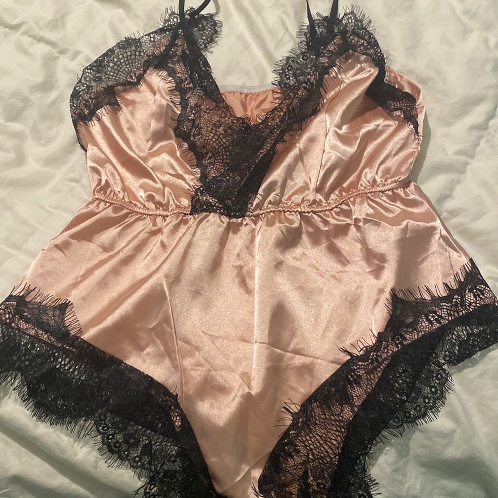 Shein Large pink romper